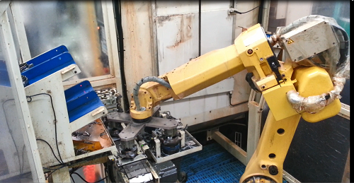 Auto bearing drilling center processing automation